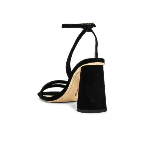Sam Edelman Kia Suede Ankle Strap Heel Sandals Black Women's Size 10M Square Toe - Picture 3 of 16